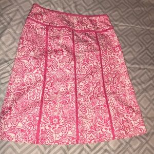 🌸4x20🌸 NORTON MCNAUGHTON PINK & WHITE SKIRT SZ 8
